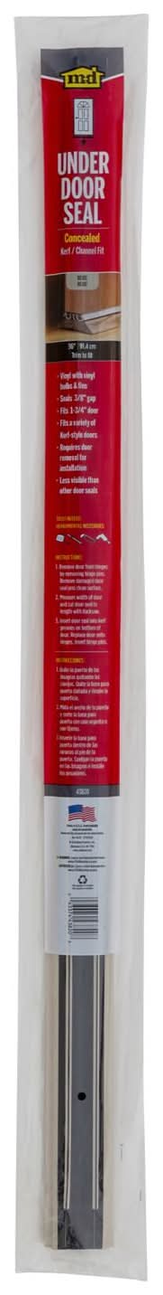 M-D Beige Vinyl Under Door Seal For Doors 36 In. L X 0.5 In.