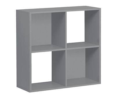 Gray 4-Cube Storage Organizer
