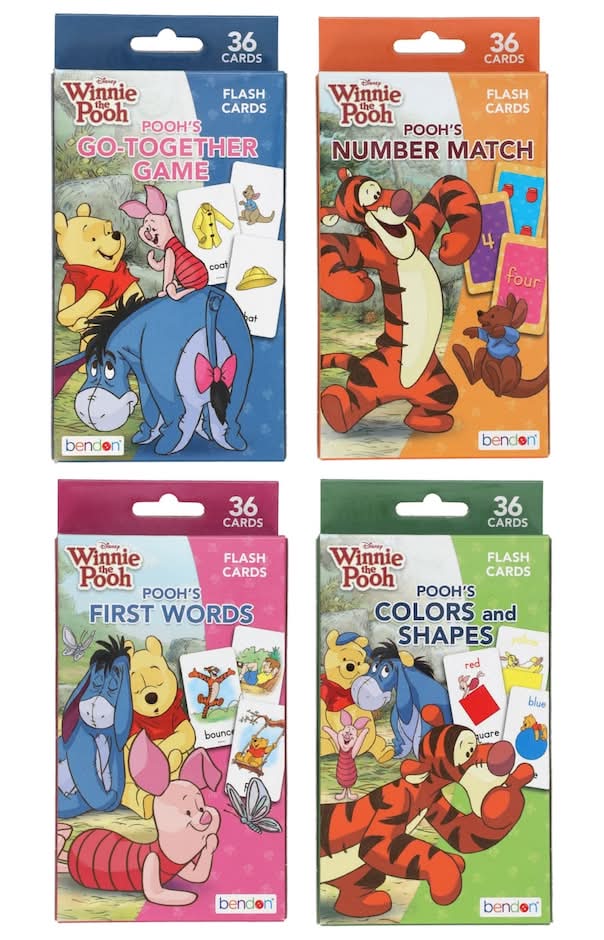 Bendon Disney Winnie the Pooh Flash Cards, 36-pc.