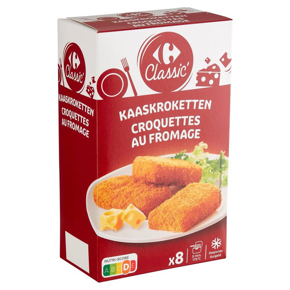 Carrefour Classic'' Croquettes au Fromage 8 Pièces 400 g