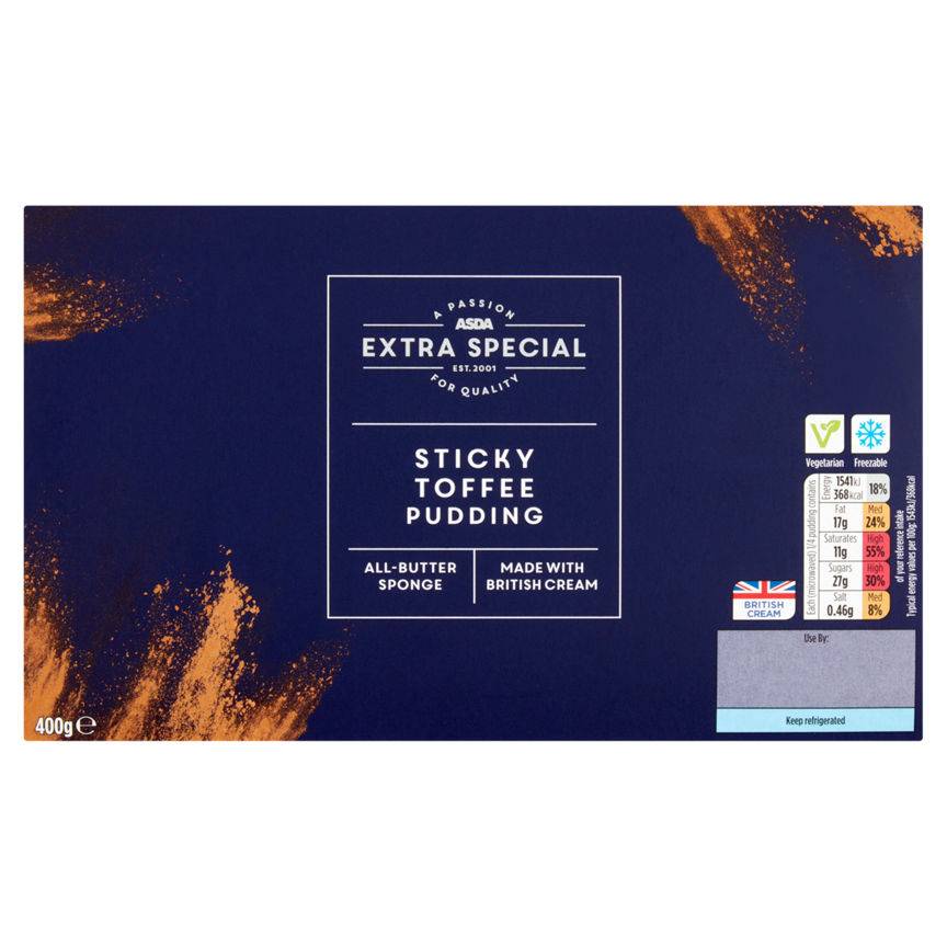 Asda Extra Special Sticky Toffee Sponge Pudding 400g