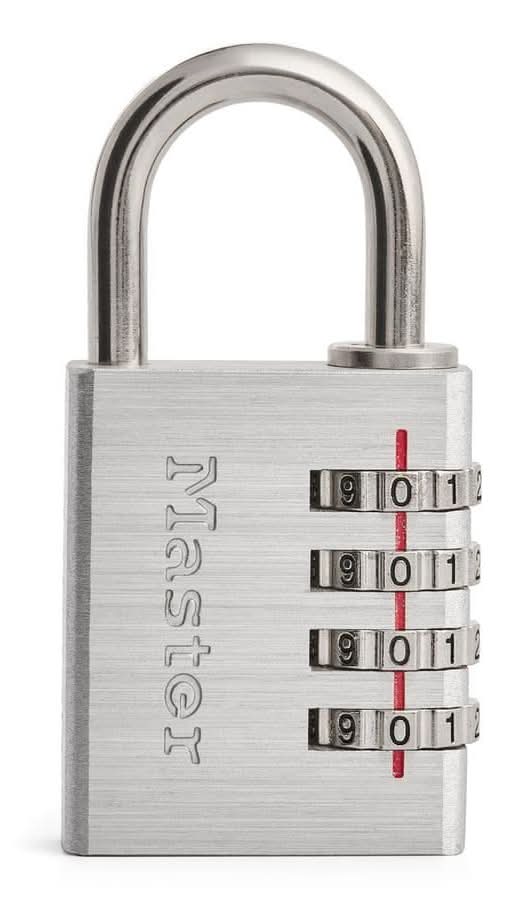 Master Lock Combination Lock, Resettable 4-Dial