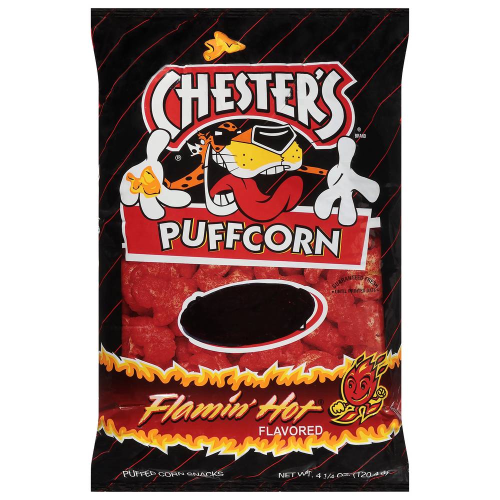 Chester's Puffed Corn Snacks, Flamin Hot (4.25 oz)