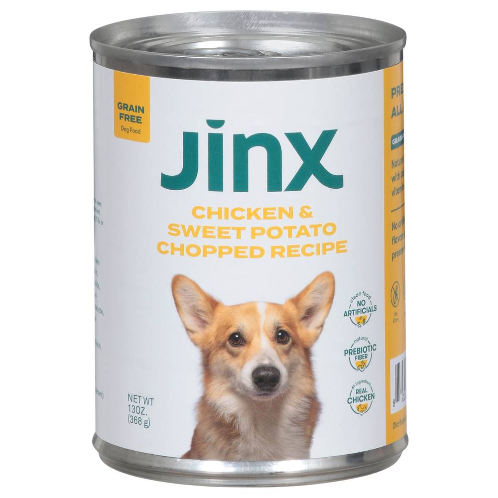 Jinx Grain Free Chicken & Sweet Potato Chopped Recipe Dog Food (13 oz)