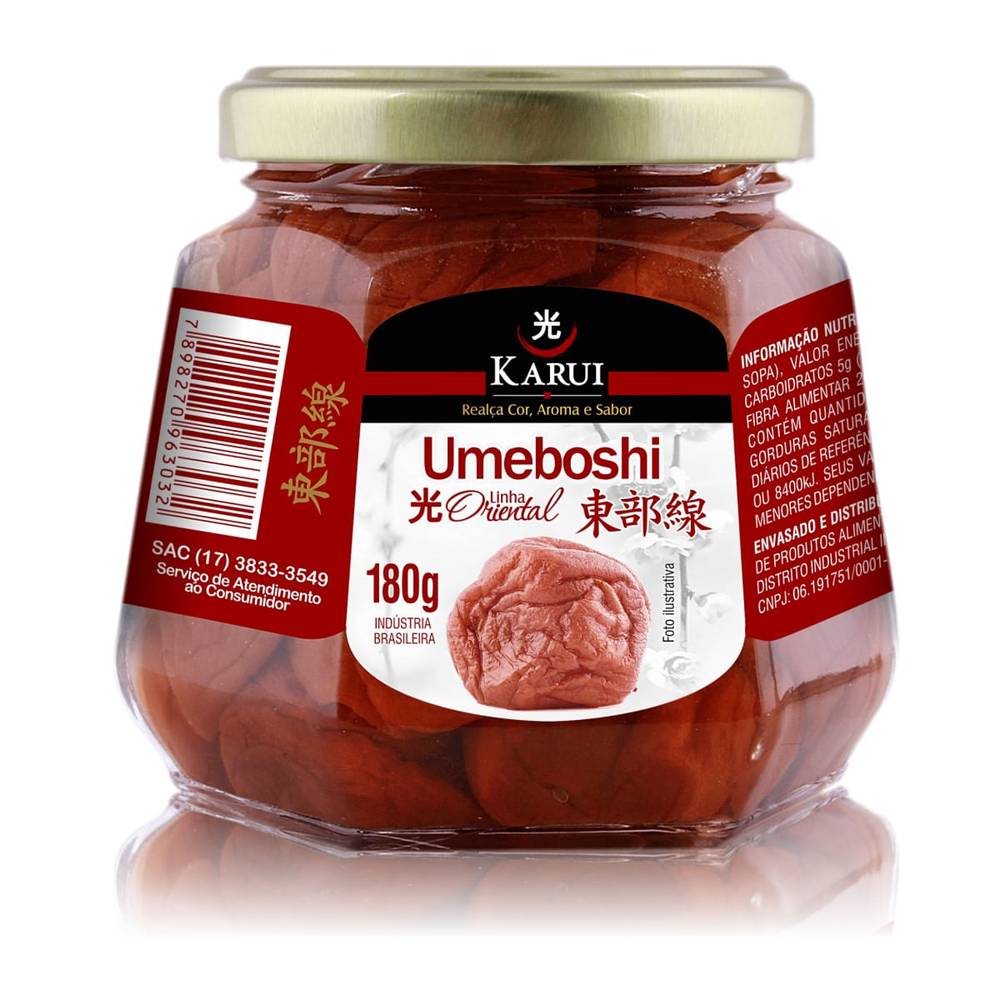 Karui ameixa japonesa umeboshi em conserva (180 g)