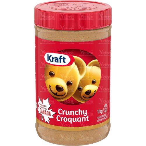 Kraft beurre d'arachide croquant (1kg) - crunchy peanut butter (1 kg)