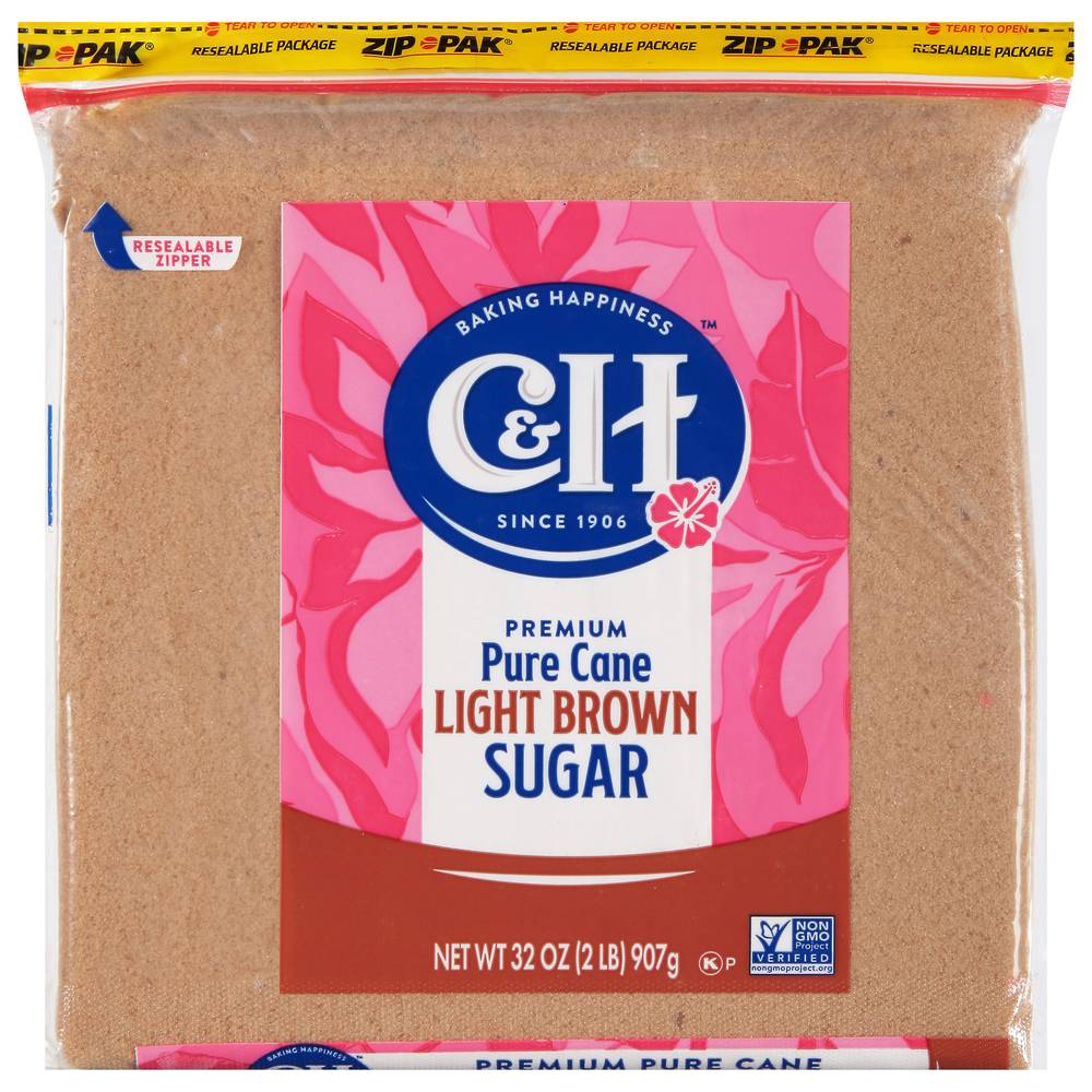 C&H Pure Cane Light Brown Sugar (32 oz)