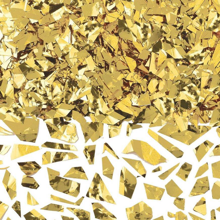 Party City Gold Sparkle Confetti, Gold