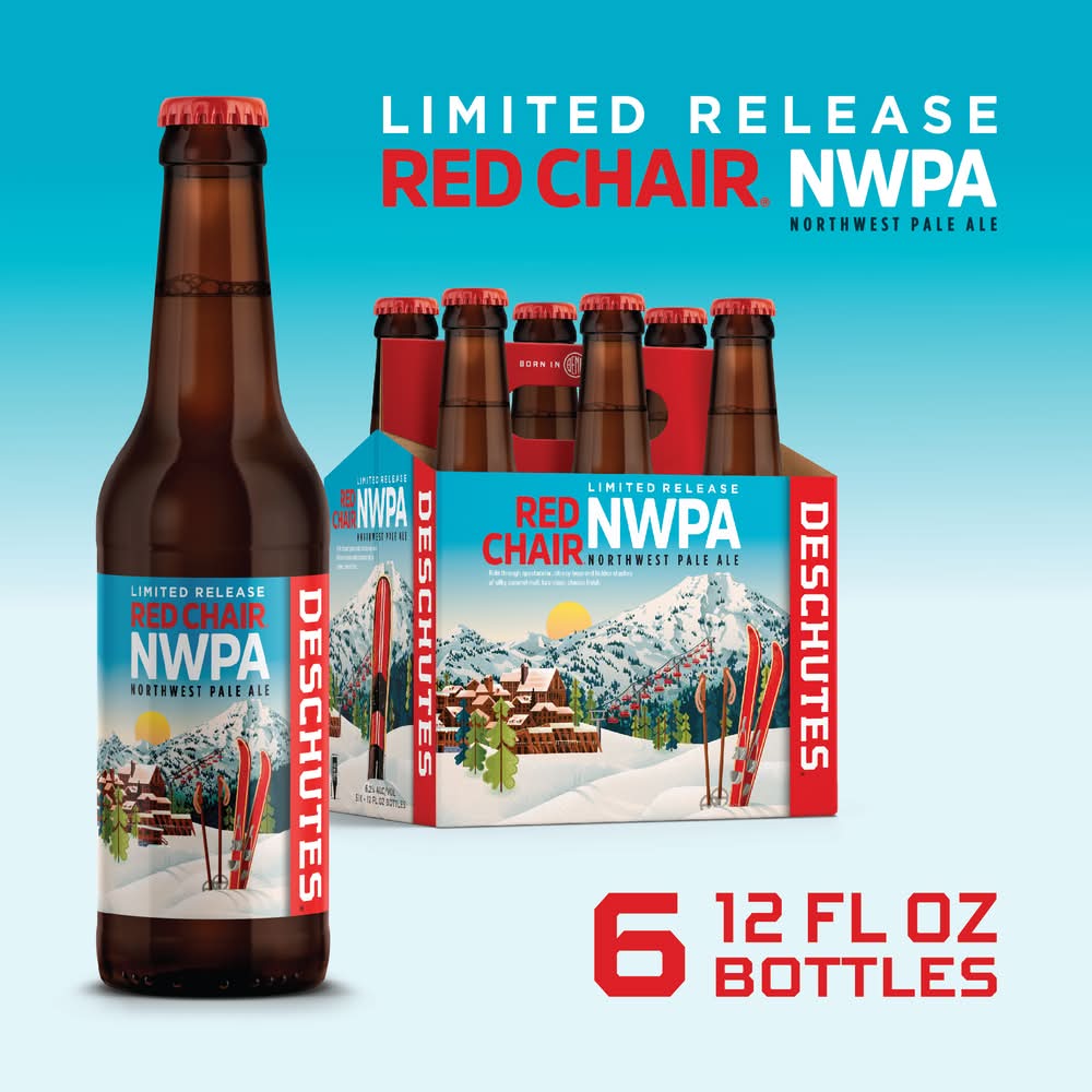 Deschutes Brewery Red Chair Northwest Pale Ale Beer (6 x 12 fl oz)