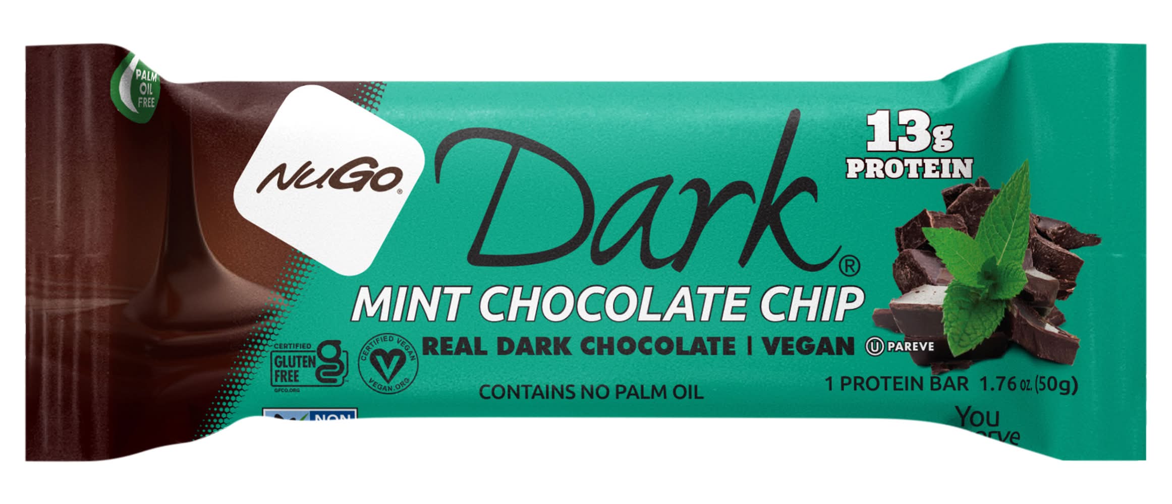 NuGo Mint Dark Chocolate Chip Bar (1.8 oz)