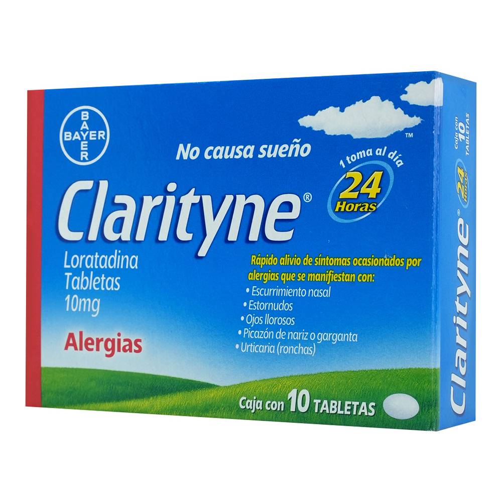Bayer clarityne loratadina tabletas 10 mg (10 piezas)