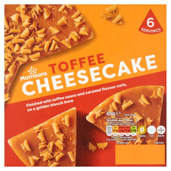 Morrisons Toffee-Caramel, Cheesecake (400g)