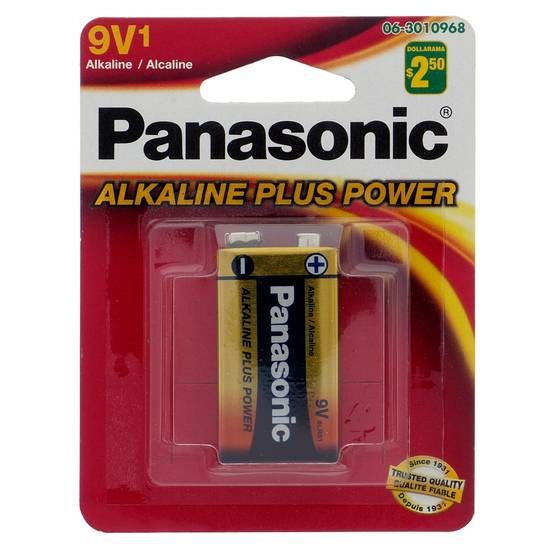 Panasonic 9V Alkaline Battery (1pk)