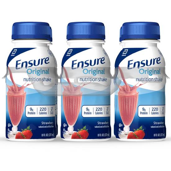 Ensure Original Nutrition Shake Strawberry Ready-to-Drink 8 fl oz, 6CT