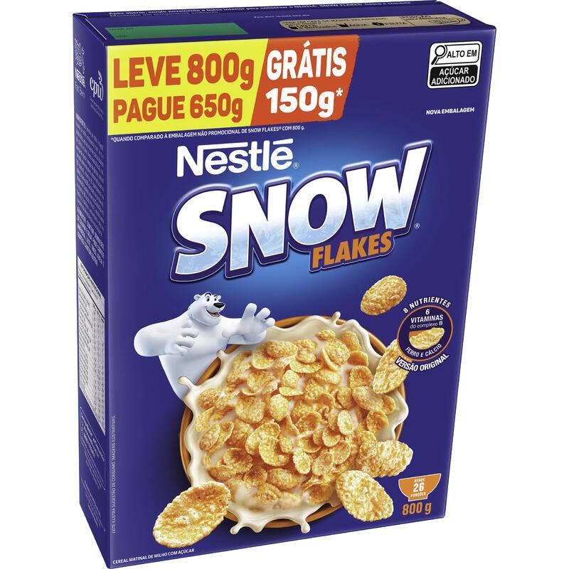 Nestlé cereal matinal snow flakes tradicional (800g)