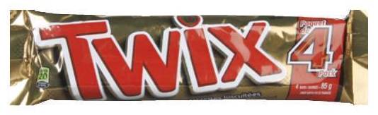 Twix Chocolate Bar, King (85 g, 4 ct)