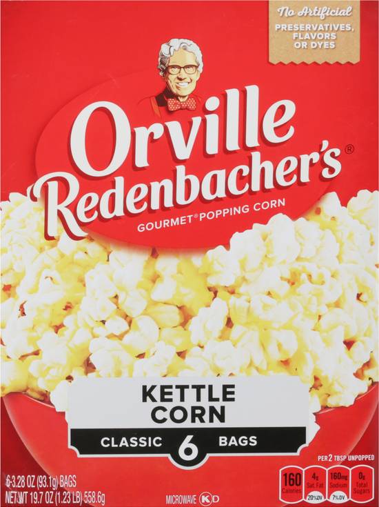 Orville Redenbacher's Kettle Corn Classic Popcorn (6 ct)