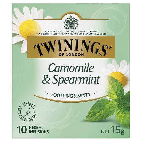 Twinings Chamomile & Spearmint Herbal Infusions Tea Bags 10 pack 15g