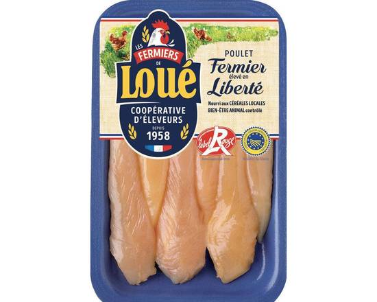 Les Aiguillettes de poulet fermier jaune Label Rouge (200g)