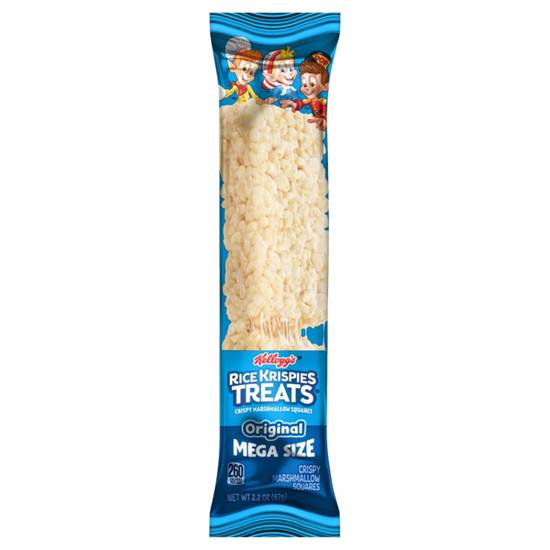 Kellogg's Rice Krispie Treats Crispy Marshmallow Squares Original Mega Size 2.2oz