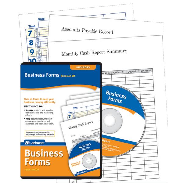 Adams Business Forms Software Disc