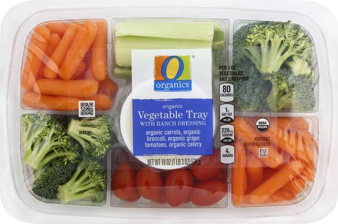 Order O Organics · Veggie Tray with Dip (19 oz) food online from Safeway store, Eureka on bringmethat.com