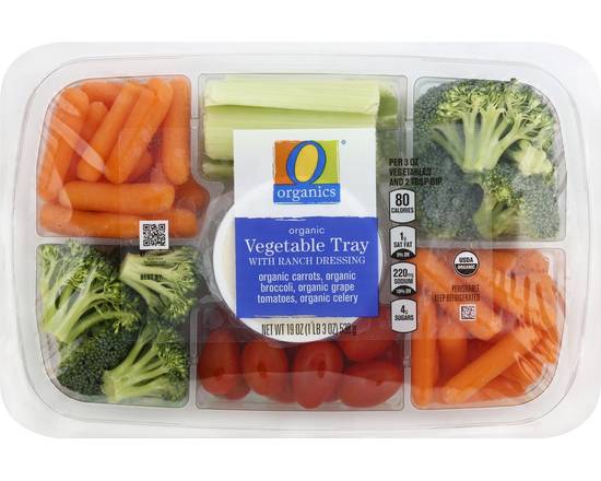 Order O Organics · Veggie Tray with Dip (19 oz) food online from Safeway store, Butte on bringmethat.com
