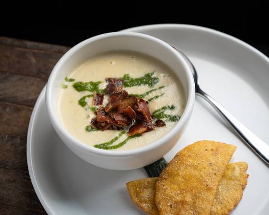 Bowl of Cauliflower Green Chile Soup