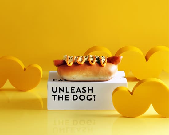 起司芥末蛋沙拉熱狗堡