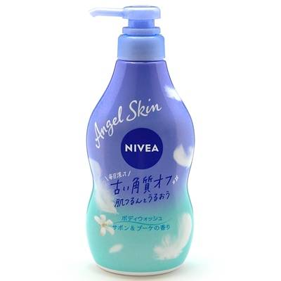 花王　ニベア　エンジェルスキン　ボディウォッシュ　サボン＆ブーケの香り　本体　４８０ｍｌ