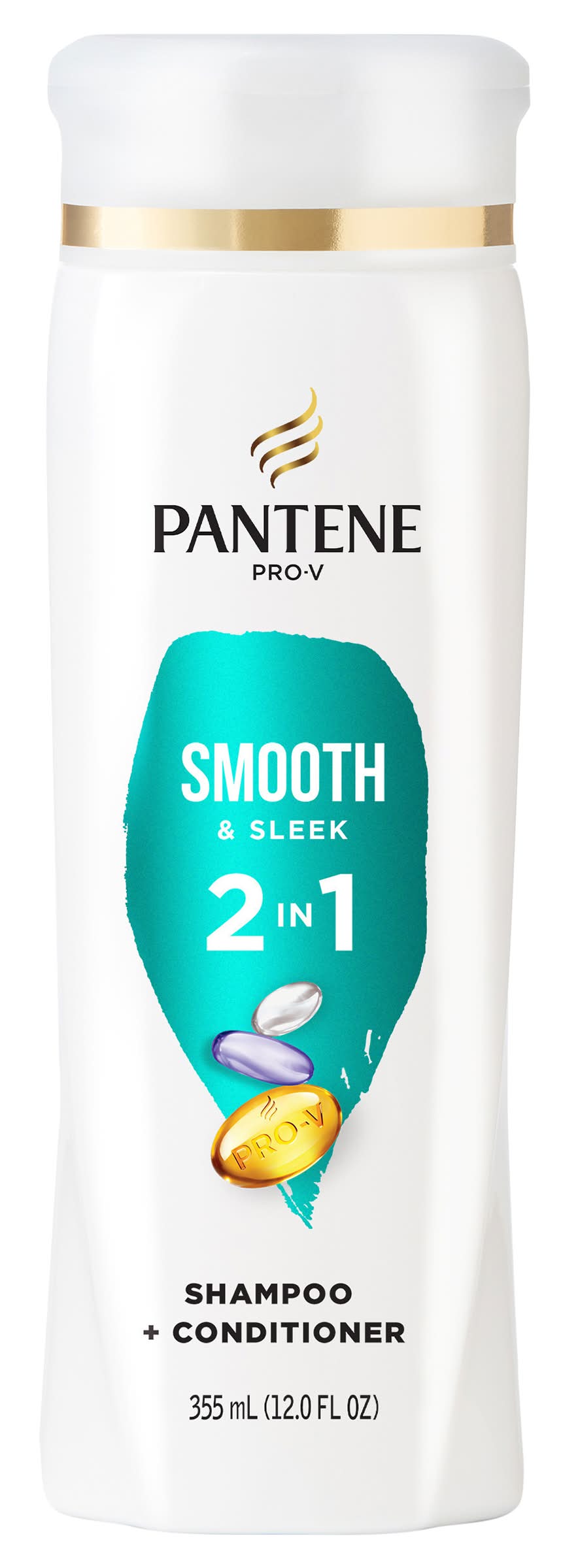 Pantene Pro-V Smooth & Sleek 2 in 1 Shampoo and Conditioner (355 ml)