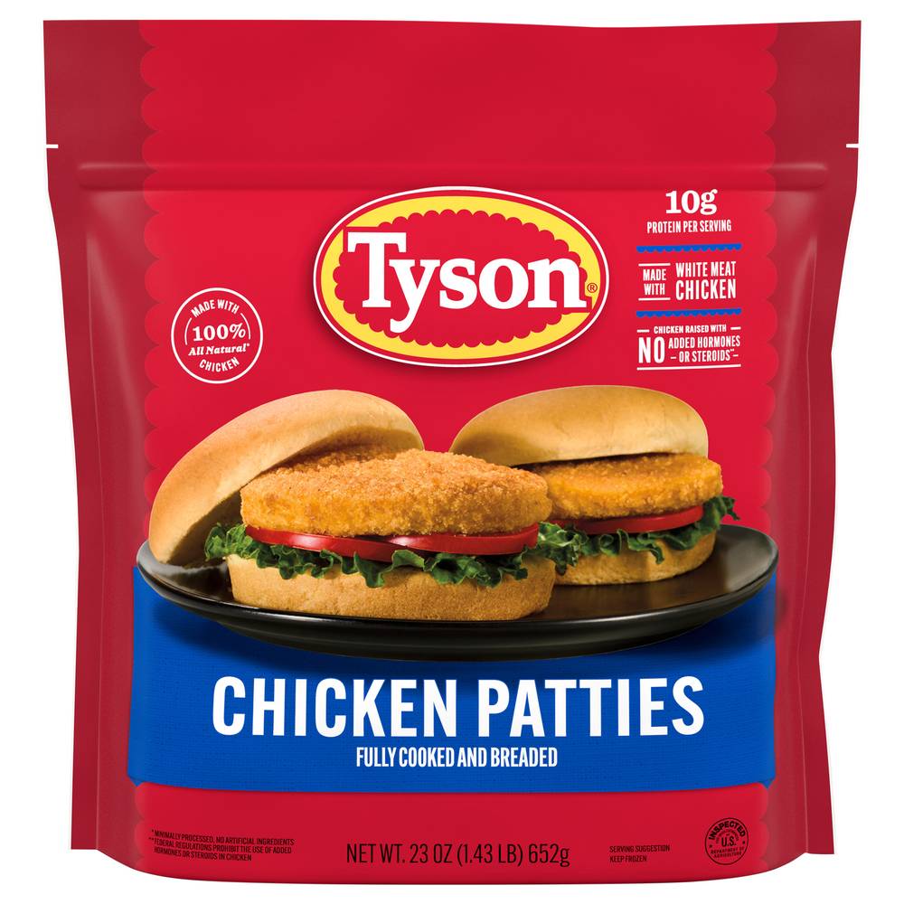 Tyson Fully Cooked Chicken Patties (23 oz)