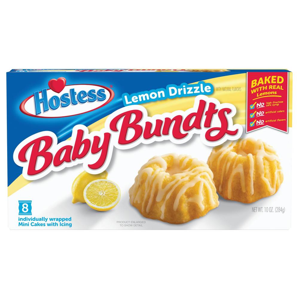 Hostess Baby Bundts Lemon Drizzle Cakes (10 oz)