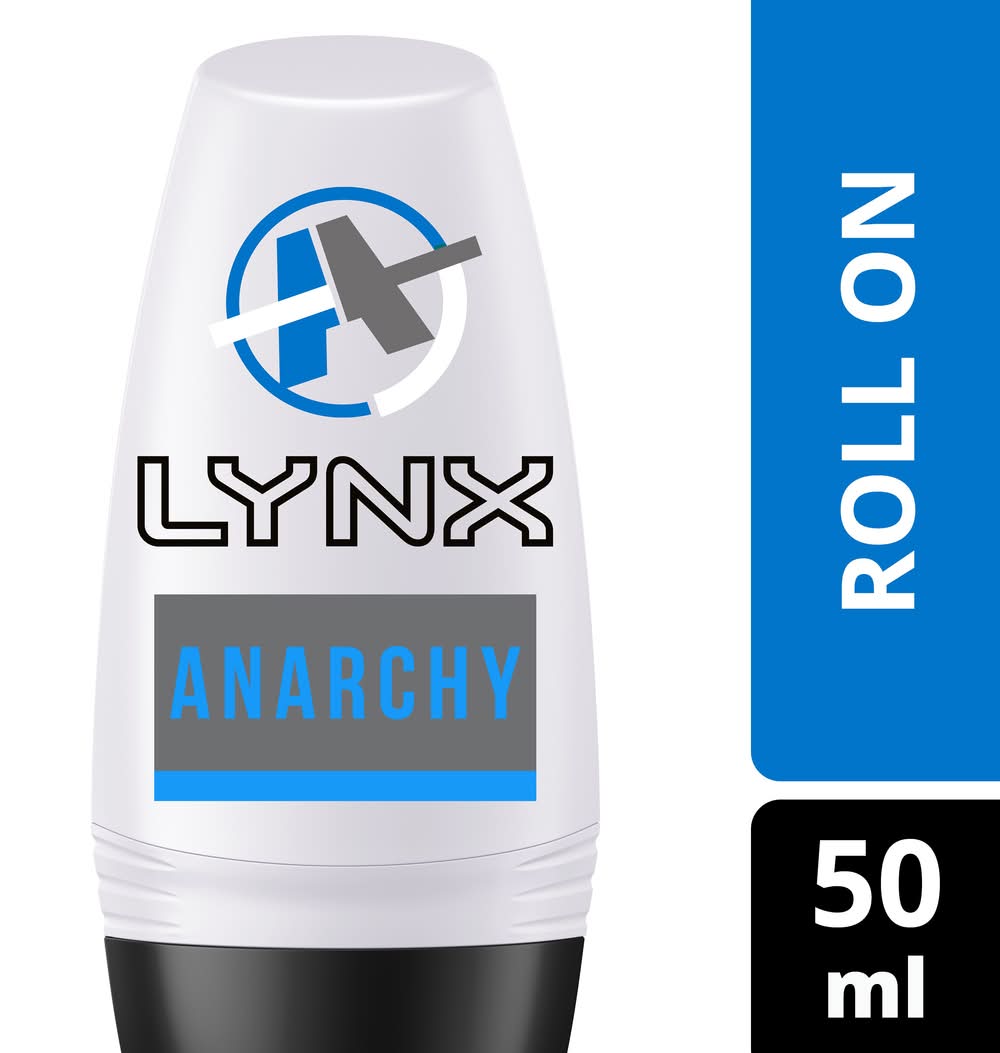 Lynx Mens Antiperspirant Roll on Deodorant Anarchy (50mL)
