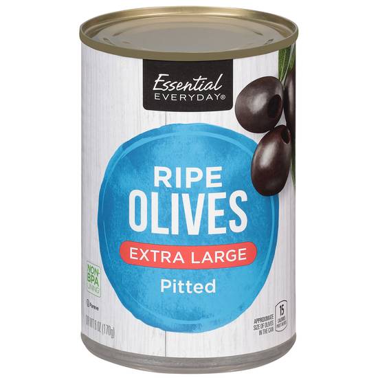 Essential Everyday Extra Large Pitted Ripe Olives