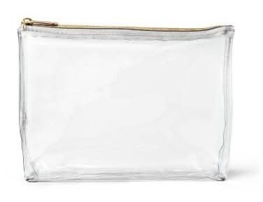 Sonia Kashuk Square Clutch Makeup Bag, Clear