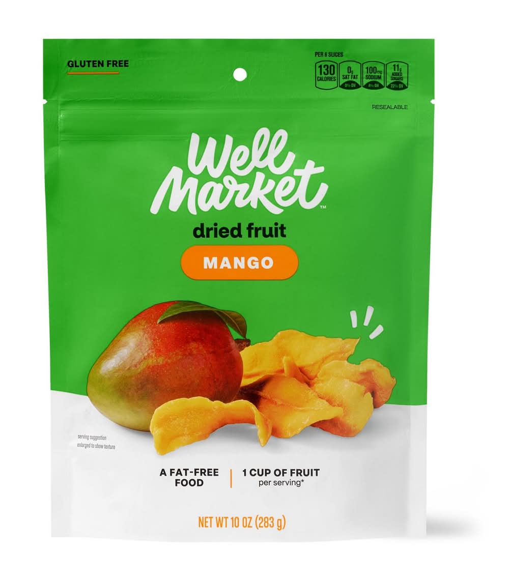 Well Market Dried Mangoes, 13 Oz