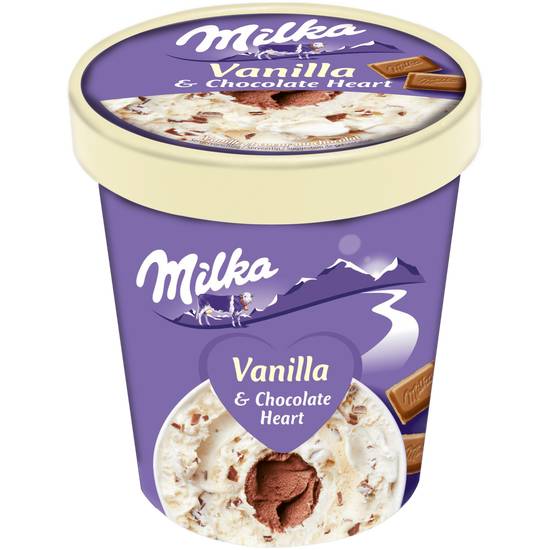 Milka - Glaces vanille chocolat heart