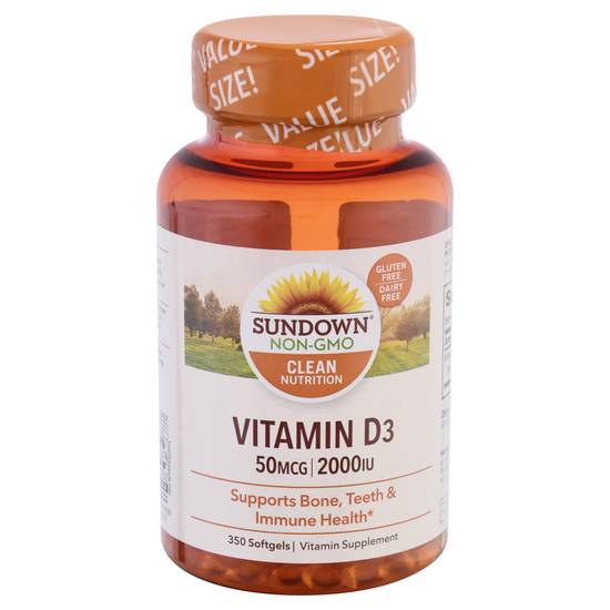 Sundown 2000 Iu Vitamin D3 50 Mcg Vitamin Supplement