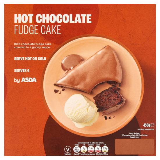 Frozen ASDA Chocolate Fudge Cake 450g