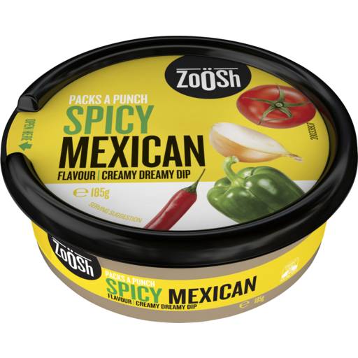Zoosh Spicy Mexican Flavour Creamy Dreamy Dip 185g