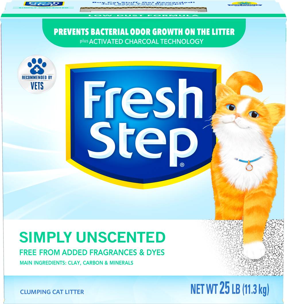 Fresh Step Simply Unscented Clumping Cat Litter (400 lbs)