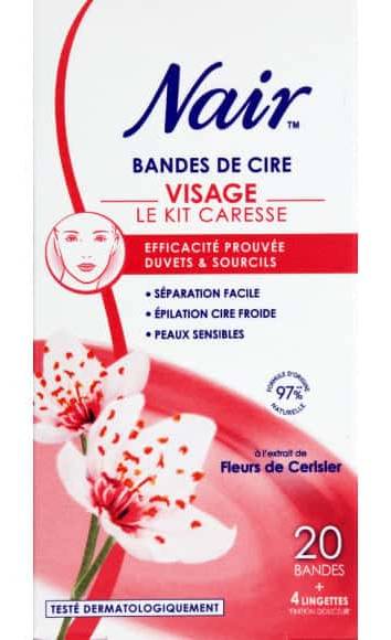 Nair - Bandes de cire avec lingettes, fleur de cerisier (24)
