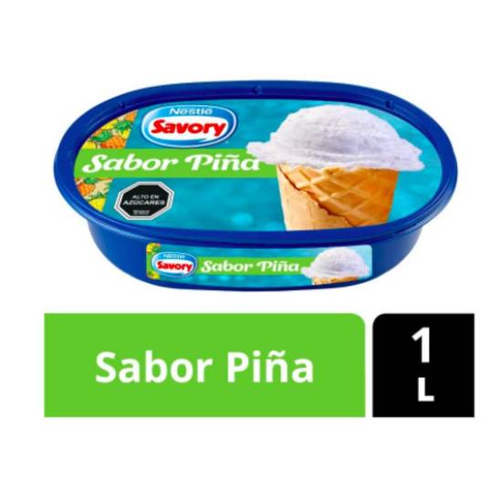 Savory - Helado de piña - Caja 1 L