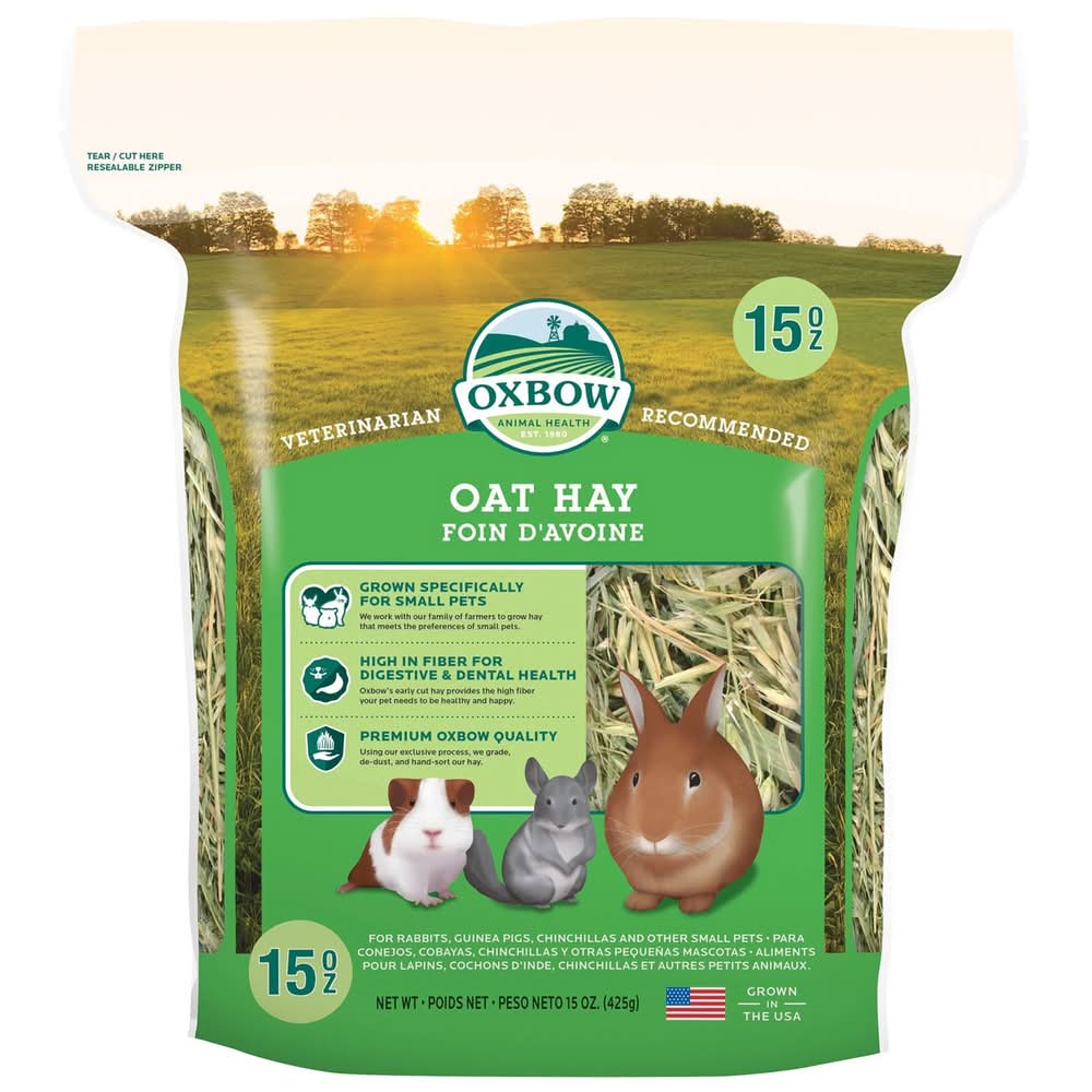 Oxbow Oat Hay for Small Animals, 15 oz