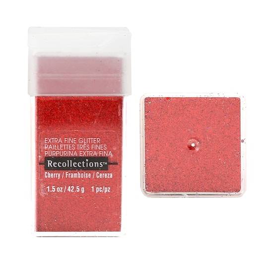 Recollections Extra Fine Glitter, Cherry (1.5 oz)