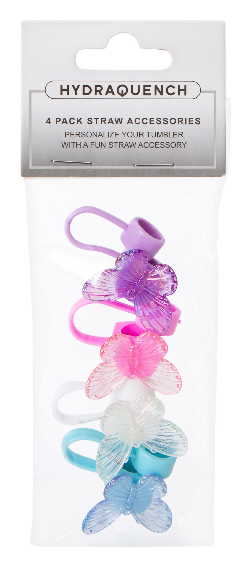 Straw Accessories 4-Pack Butterflies