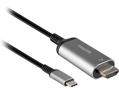 Philips Usb-C To Hdmi Adapter Cable (black/silver)