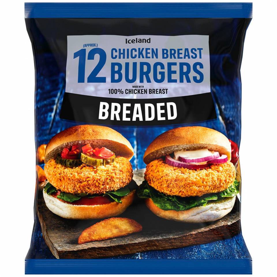 Iceland Chicken Burgers (12 pack)