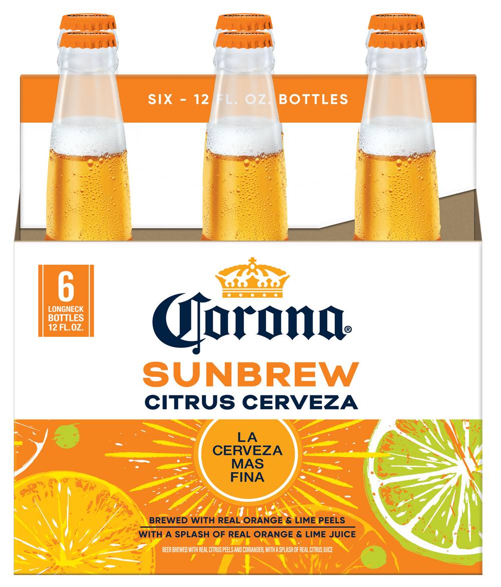 Corona Sunbrew Citrus Cerveza (6 pack, 12 fl oz)